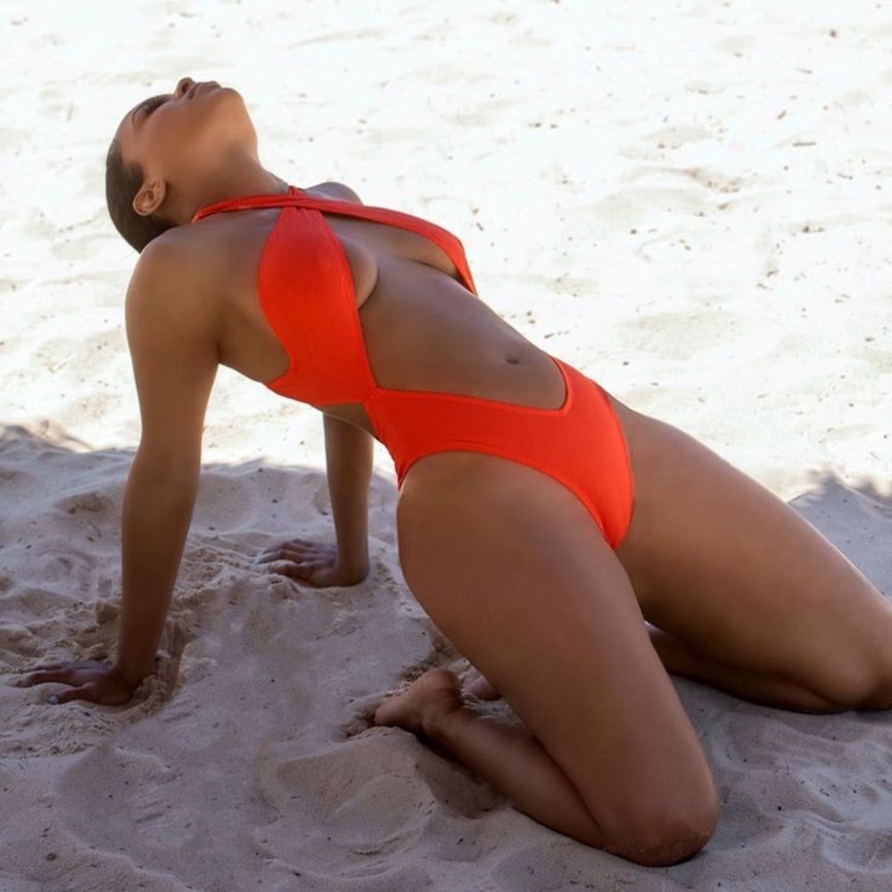 Icon Swim Orange Women's One-Piece Swimsuit
